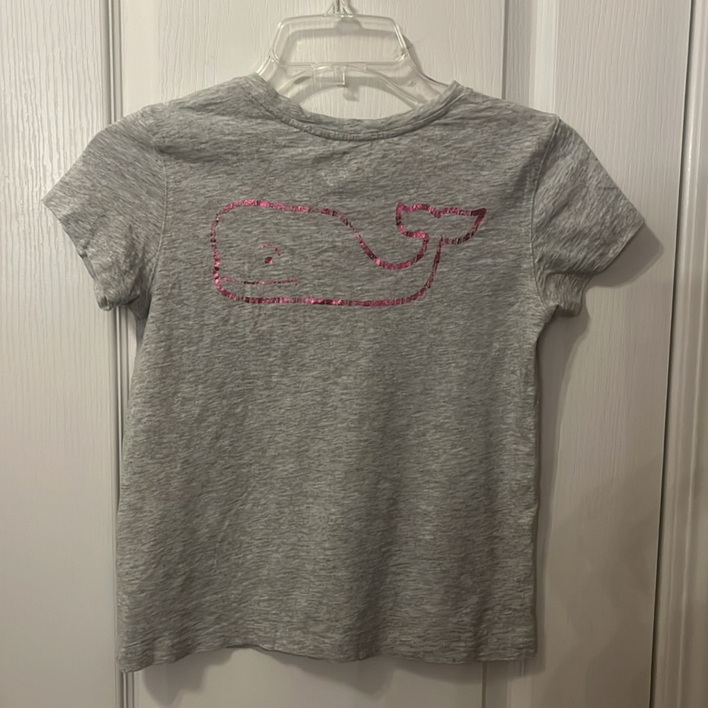 Girls Vineyard Vines Short Sleeve Gray T-shirt - Picture 4 of 8
